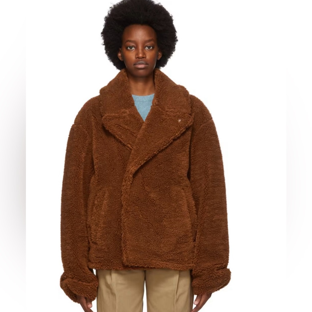Ader error brown teddy coat